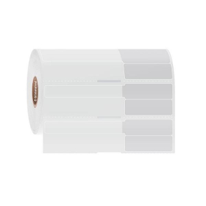 LabTAG SYRB-1RSNOTC1-1.5WH SyringeTAG - Syringe Identification Labels for Thermal-Transfer Printers 1.5 x 0.5 + 2.5 tail White + Clear Tail 1 in Core