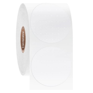 LabTAG TELA-3NPC1-1WH Cryo C-KurTAG - Tamper-Evident Cryogenic Labels 1.5" (circle) / 38.1mm (circle), White, 1" Core