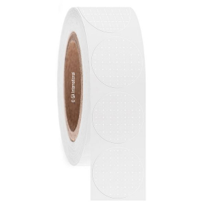 LabTAG TELA-3NPC3-1WH Cryo C-KurTAG - Tamper-Evident Cryogenic Labels 1.5" (circle) / 38.1mm (circle), White, 3" Core