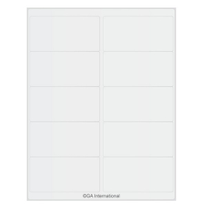 LabTAG TRCL-7 Transparent Removable Cryo-LazrTAG - Cryogenic Labels for Laser Printers (US Letter Size) 4" x 2" / 102mm x 51mm, Transparent