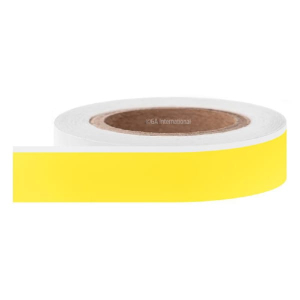 LabTAG TWA-25C3-100YE MetaliTAPE - Cryogenic Tape for Metal Racks 1" x 100′, Yellow, 3" Core