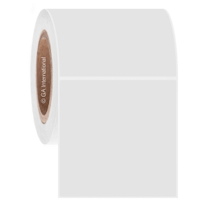 LabTAG UTA-122C3-1WH HydroSTUCK - Ultra Strong Thermal-Transfer Labels 4" x 4" / 101.6mm x 101.6mm, White, 3" Core