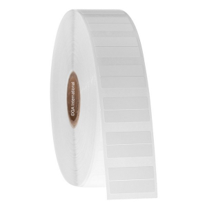 LabTAG WAX-149C1-4WH WaxiTAG - Paper Labels for Paraffin Wax Blocks 1" x 0.276" / 25.4mm x 7mm, White, 1" Core