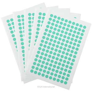 LabTAG WRPLT-7MT Lab-TAG - Deep-Freeze Color Dot Labels for Tops of 0.2mL PCR Tubes 0.28"/ 7.1mm, Mint