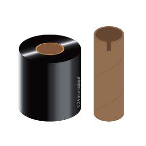 LabTAG XAR60X450C1-1JT4 Thermal-transfer, Xylene and Solvent-Resistant Resin Ribbons 2.36" x 1476′, Black, 1" Core