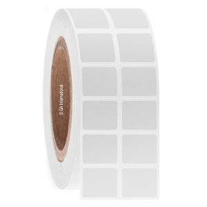 LabTAG XFLA-141C3-2WH XyliFIL - Xylene & Chemical-Resistant Labels for Histology 0.9" x 0.75" / 23mm x 19.1mm, White, 3" Core