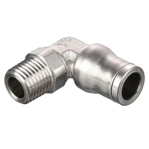 Legris 169PLM-6M-2R Electroless Nickel Plated Brass 6 mm Elbow with 1/8" Male BSPT Threads