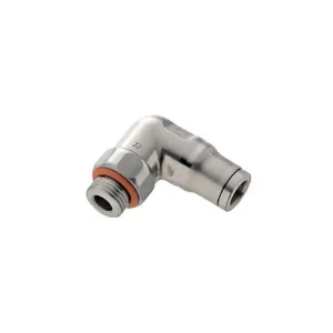 Legris 169PLS-6M-2G Push-to-Connect Pneumatic Stainless Steel 6 mm Elbow with 1/8" Male BSPP Threads