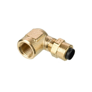 Legris 170P-4-4 Brass Compression Fitting for Thermoplastic and Soft Metal Tubing - Poly-Tite,Thread Size (inch) 1/4