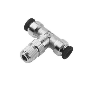 Legris 172PLP-4-0 1/4" Branch Tee Swivel with 10-32" Male NPTF Threads