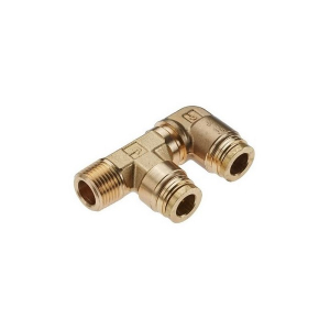Legris 189PTC-8-6-6 1/2" & 3/8" Dual Port 90 Degrees Elbow with 3/8" Male NPT Threads