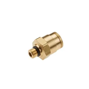 Legris 68PTC-10-MA22 5/8" Connector with MA22X1.5 Male MA22 Threads Air Brake D.O.T. Composite and Brass Push-to-Connect Fitting