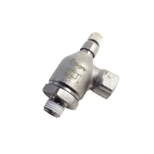 Legris 7115 22 22 Pneumatic Flow Control Regulator 1/2" NPT x 1/2" NPT Nickel Plated Brass NBR Seal