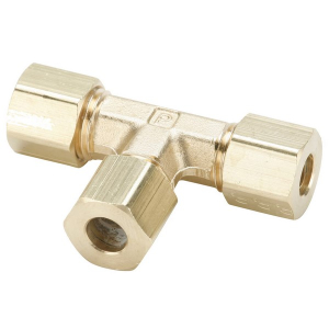 Legris 164C-2 Brass Compression Tee 1/8''