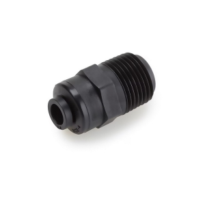 Legris FB8MC12-HBLK-EPDM TrueSeal 1/2" Push-to-Connect Black Kynar Connector with 3/4" Male NPT Threads & EPDM Seal