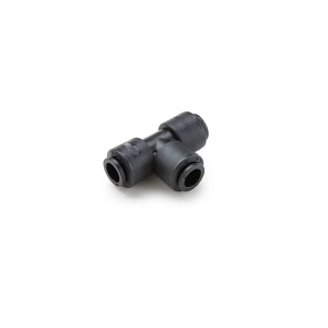 Legris FB6TU6-HBLK TrueSeal 3/8" Push-to-Connect Black Kynar Tee