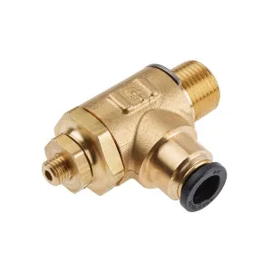 Legris FC703-6-4 3/8" Push-to-Connect to 1/4" Male NPT Brass Flow Control