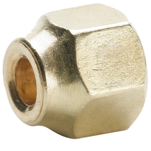 Legris 14FSX-6 14FSX Series 3/8 in. Brass Flare Short Forged Nut Fitting