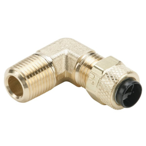 Legris 169P-6-2 Brass Compression Elbow for Thermoplastic and Soft Metal Tubing O.D. 3/8" Thread Size 1/8"