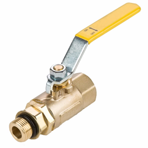 Legris V510P-8 Series 510 3/4-16 Male/Female Straight Thread O-Ring Brass Ball Valve