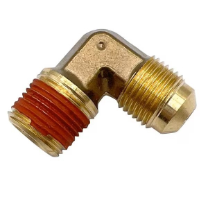 Legris VS149F-4-2 1/4" Flare to 1/8" Male Pipe 90 Deg. Brass Elbow w/ Vibra-Seal