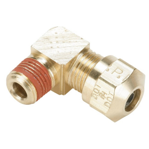 Legris VS269NTA-8-4 1/2" Compression to 1/4" Male Pipe 90 Deg. Brass Elbow w/ Vibra-Seal