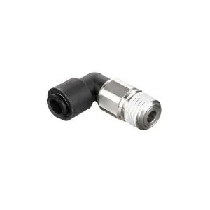 Legris W369PLPO-4-4 Oscillating Compact Elbow 1/4" O.D. x 1/4" Male NPT Threads Nitrile Seal