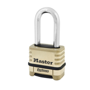 Master Lock 1175DLH 2-1/4in (57mm) Wide ProSeries Brass Resettable Combination Padlock