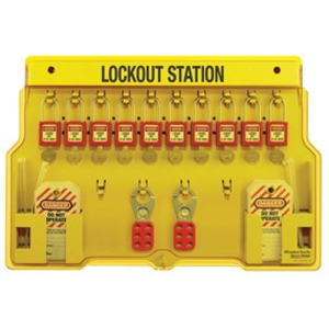 Master Lock 1483BP410 Safety Series Lockout Stations With Key Registration Card, 15-1/2 In H X 22 In W