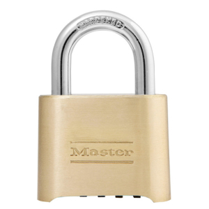 Master Lock 175 No. 175 Combination Brass Padlock, 5/16 In Dia, 1 In L X 1 In W, Steel (6 pcs / Box)