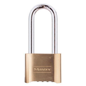 Master Lock 175DLH No. 175 Combination Brass Padlock, 5/16 In Dia, 2-1/4 In L X 1 In W, Brass (6 pcs / Box)