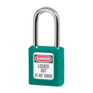 Master Lock 410TEAL Zenex Thermoplastic Safety Lockout Padlock, 410, 1-1/2 W X 1-3/4 H Body, 1-1/2 In H Shackle, Kd, Teal (6 pcs / Box)