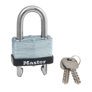 Master Lock 510D No. 510 Warded Adjustable Shackle Padlock, 9/32 In Dia, 5/8 In L X 13/16 In W (4 pcs / Box)