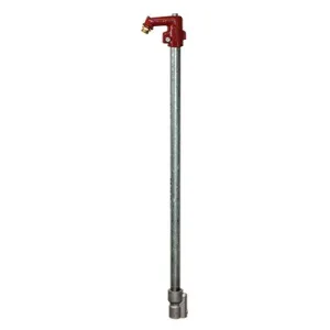 Merrill Y17505 Y Series Self Closing Yard Hydrant - Galvanized Stand and Riser Pipe / Y1 27" Above Ground / 5' Bury - 88.3" Overall