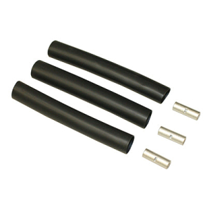 Merrill 504K08 Black Tubing Splice Kits - 1/2" X 4" (3 pcs) / #8 Gauge (3 pcs) / Black