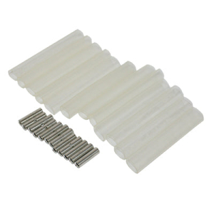 Merrill ICSKEH50338 Economy Clear Tubing Splice Kits - 1/2" X 3" (3 pcs) / #8 Gauge (3 pcs) / Clear Extra Heavy