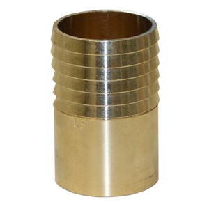 Merrill IBSANL150 No Lead Yellow Brass Solder Adapters - 1-1/2" Insert / 1-1/2" Sweat / Yellow Brass (Pack of 5 pcs)