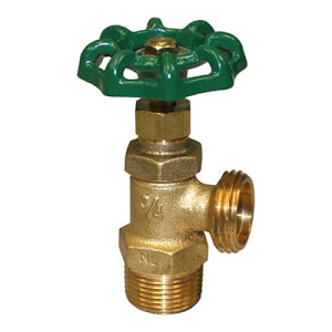 Merrill BBDNL75MS No Lead Brass Boiler Drains - 3/4" MIP / 3/4" Hose Thread / 90 Degree
