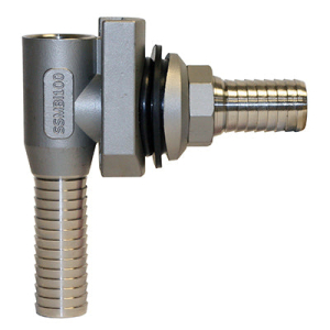 Merrill SSMBI100 Pitless Adapter - Stainless Steel with Insert Barb Connections - 1" Insert Barb Connections / 1.8" / 5" - 8" Support 1400'
