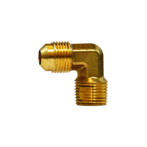 Midland Industries 10307 90 deg Elbow, 7/8 in Male Flared x 3/4 in Male NPTF, Brass