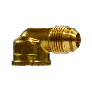 Midland Industries 10320 90 deg Elbow, 3/8 in Male Flared x 3/8 in FNPTF, Brass