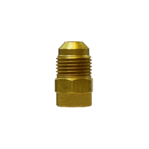 Midland Industries 10463 Reducing Adapter, 3/8 in SAE 45 deg Male Flared x 1/4 in SAE 45 deg Female Flared, Brass