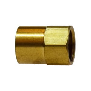 Midland Industries 12034 Straight Adapter, 5/16 in Female Inverted Flared x 1/8 in FNPTF, Brass
