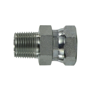 Midland Industries 140444 Swivel Adapter, 1/4-in Male NPTF x 1/4-in Female NPSM Swivel, Steel