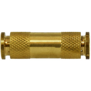 Midland Industries 20017 Union Connector, 1/8-in Push-to-Connect x 1/8-in Push-to-Connect, Brass
