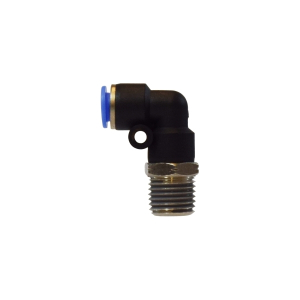 Midland Industries 20084C 90 deg Swivel Elbow, 3/8 in Tube OD x 3/8 in Male NPTF, Composite