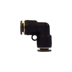 Midland Industries 20152C 90 deg Union Elbow, 1/4 in Push-In Tube x 1/4 in Push-In Tube, Composite