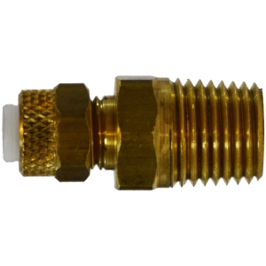 Midland Industries 20268 Adapter, 1/8 in Tube OD x 1/8 in MNPTF, Brass
