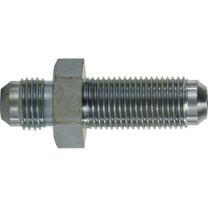 Midland Industries 27008 Bulkhead Union, 1/2 in Male 37 deg JIC Flared x 1/2 in Male 37 deg JIC Flared, Steel