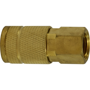 Midland Industries 28508 Parker Tru Coupler, 3/8 in FIP, Brass